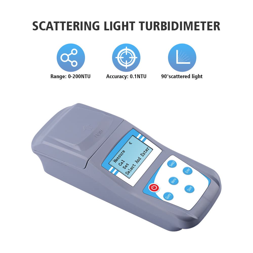 ZD-2A Microcomputer Intelligent Handheld Portable Turbidity Meter with Digital Display for Water Quality Testing Using Colorimetry in Pools, etc.