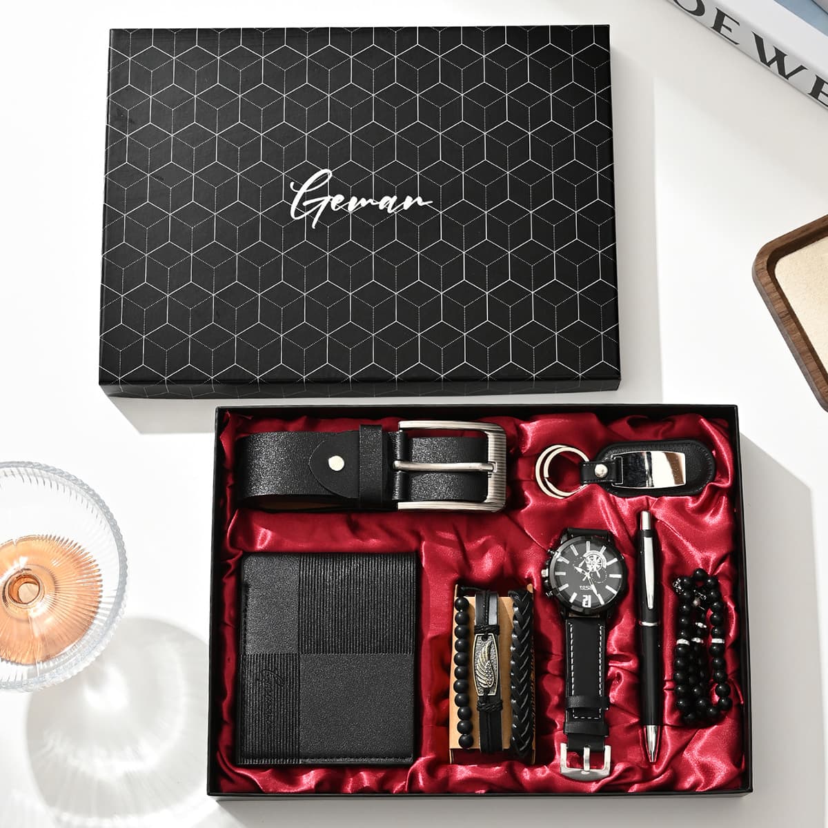 Cross-border Men's Business Watch Gift Set, Father's Day Gift, Valentine's Day Gift Box, Christmas Birthday Souvenir