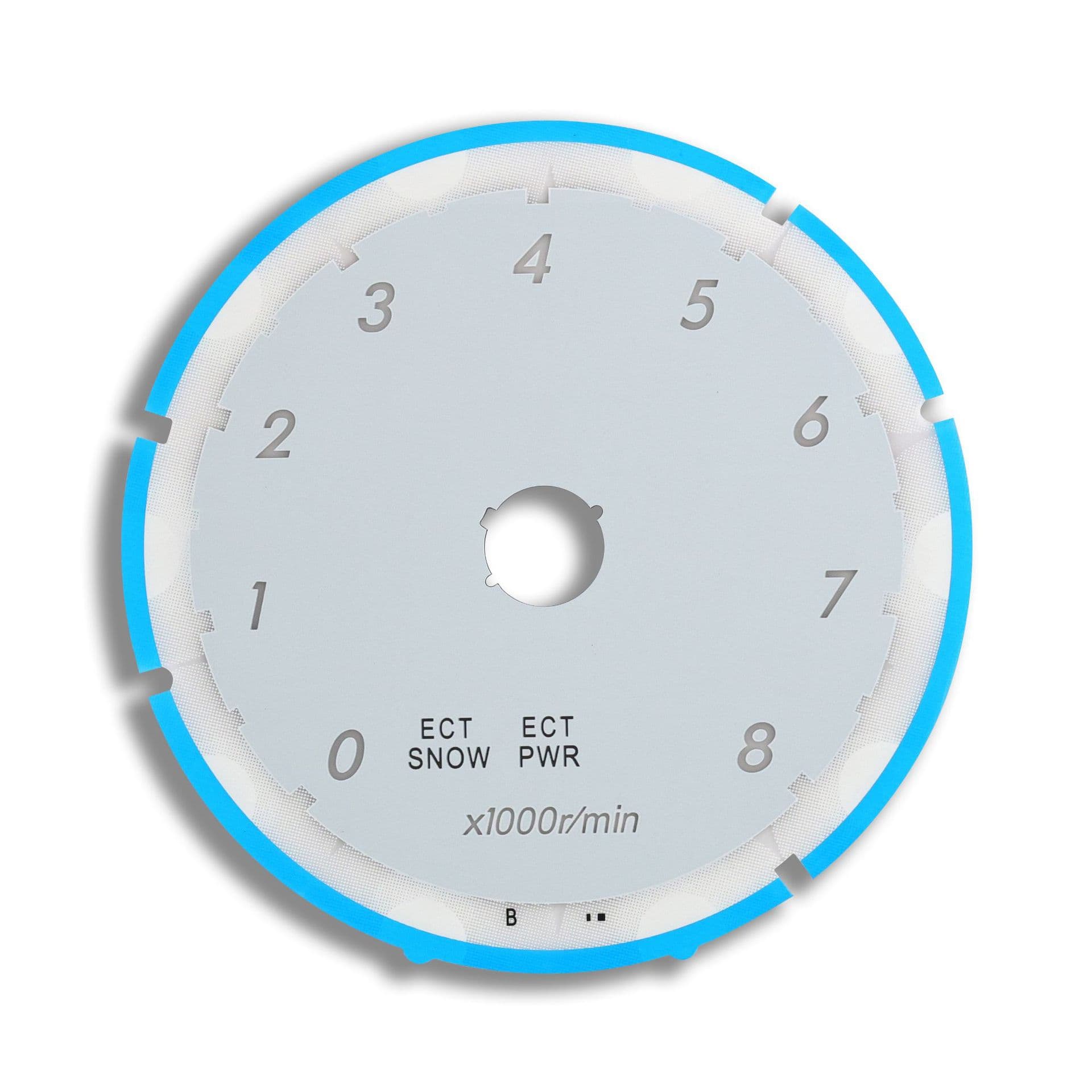 Custom Car Instrument Panel PVC Dial RPM Sticker Film Screen Printed PET Instrument Film Panel