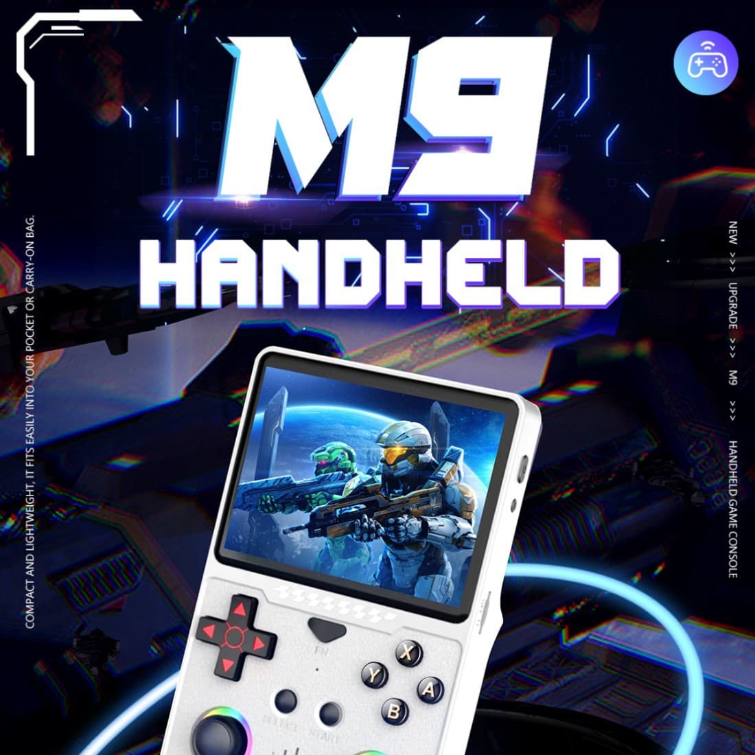 New M9 Open-Source Handheld Console WiFi Multiplayer Retro Console PSP Classic Nostalgic Game Console Cross-Border Exclusive