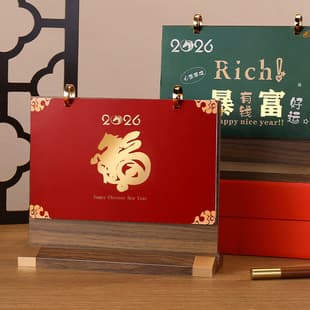 New Wooden Desk Calendar 2026 Creative Wooden Calendar Office Desktop Decoration Monthly Calendar Acrylic Calendar