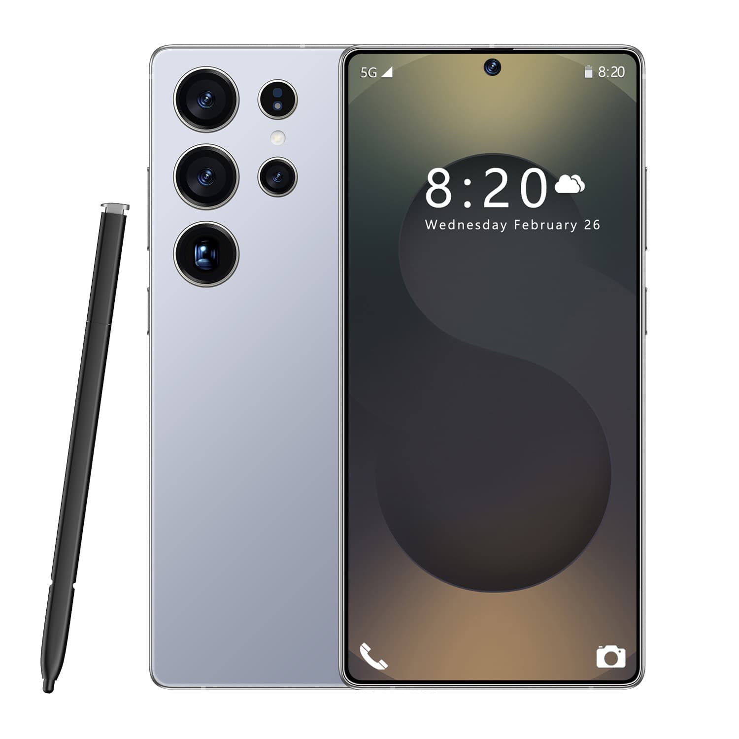 Cross-Border New S25 Ultra Built-in Pen Android Phone 7.3-Inch All-in-One 4GB+64GB 4G Punch Hole