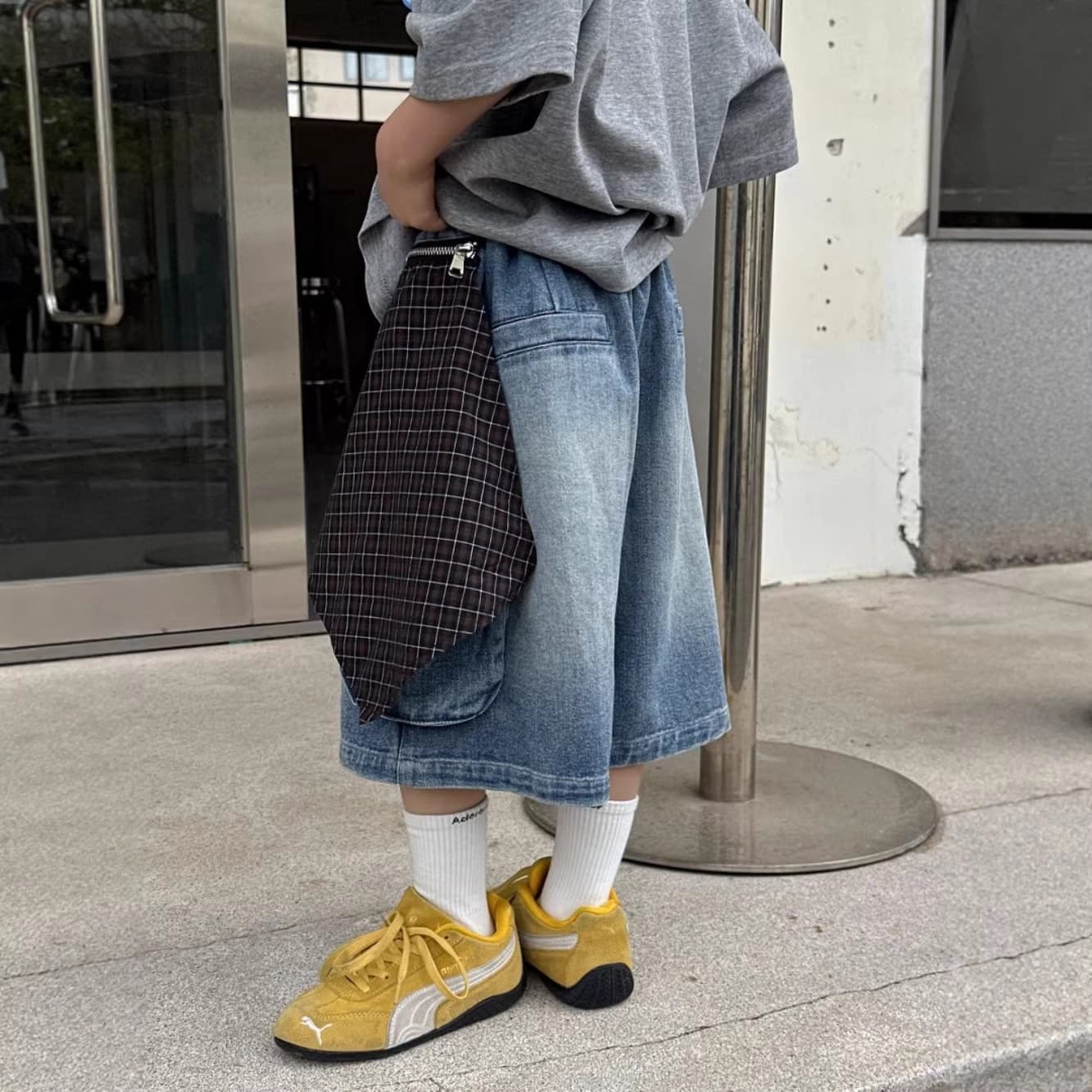 Children's Summer New Style Boys' Cargo Jeans Banchuan 2026 Two-Piece Patchwork Jeans