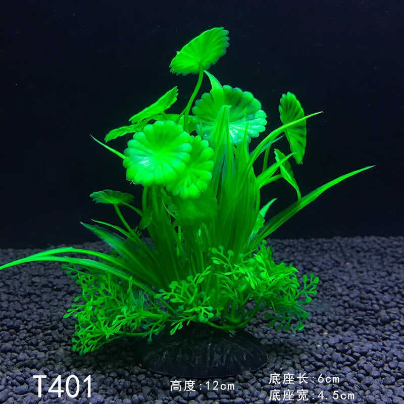 Aquarium Landscape Water Grass Fish Tank Turtle Tank Decoration Set, Low-Maintenance Soft Plant Ornament Bundle