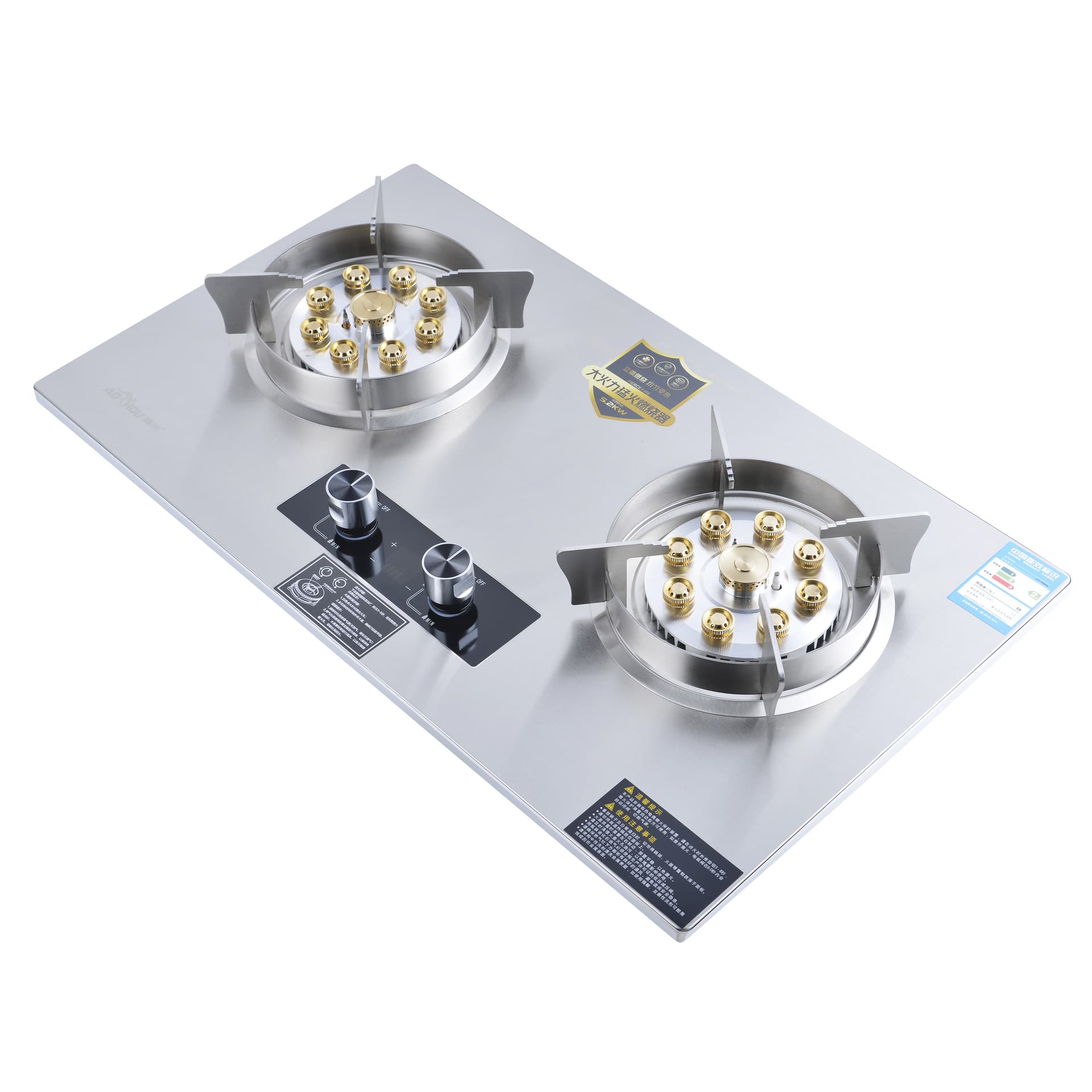 Factory Direct Gas Stove Dual Burner Home Natural Gas Stove Tabletop Gas Stove Embedded LPG Household Gas