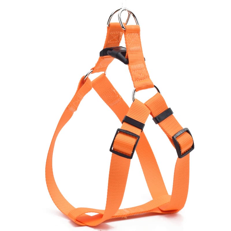 Factory Direct Dog Leash Nylon Solid Color Harness for Walking Teddy, Golden Retriever, Shiba Inu, Small, Medium, Large Dogs