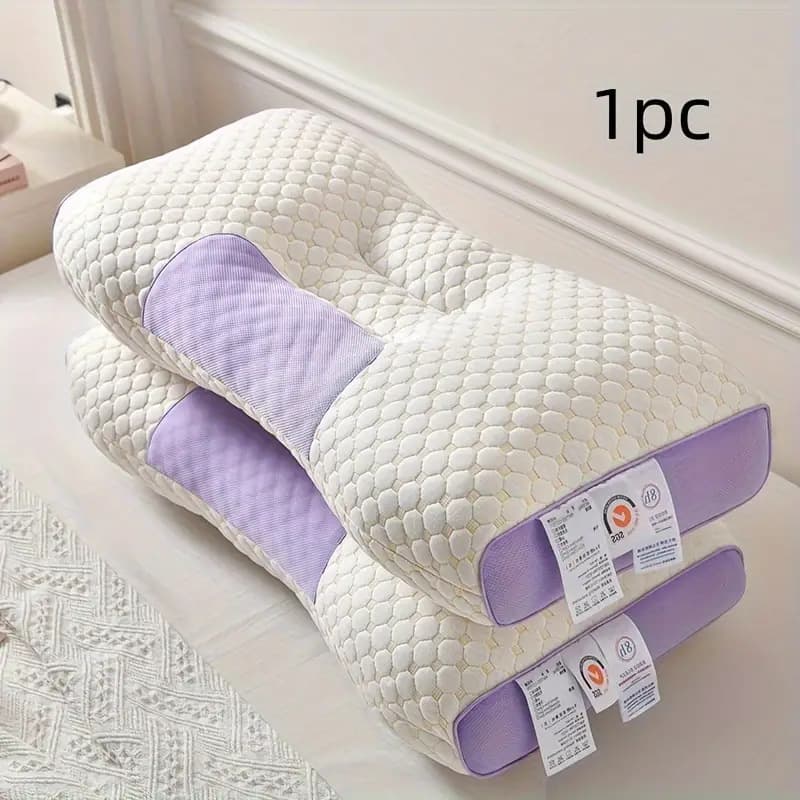 Source Factory Water Cube Pillow with Neck Support and SPA Massage, Single for Dormitory, Hotel, and Home Use, Sold Individually or in Pairs