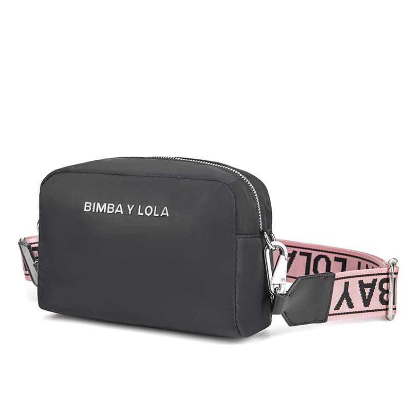 Spain BIMBAYLOLA Bimba y Lola Shoulder Crossbody Small Square Bag with Letter Decoration, Casual and Versatile Crossbody Bag