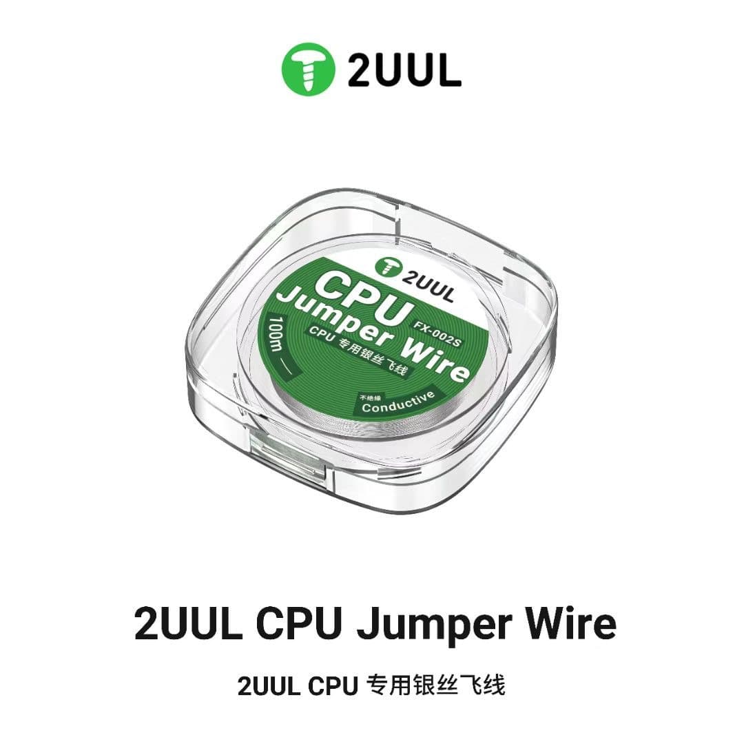 2UUL Fine Silver Wire 0.02mm for iPhone Motherboard Fingerprint Repair Pad Jumper Wire 100m