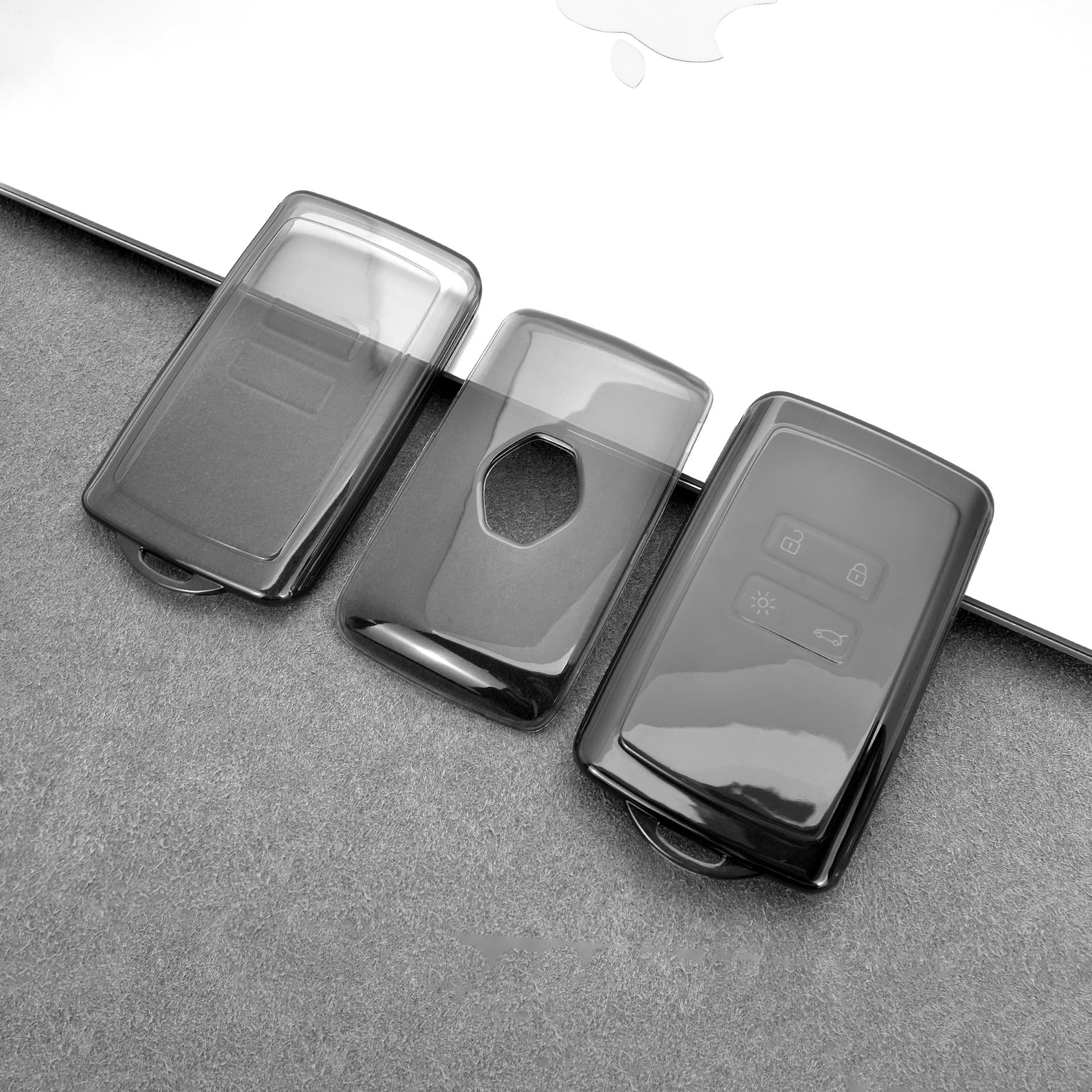 Transparent Key Case Cover for Renault Koleos, Compatible with Dongfeng Renault