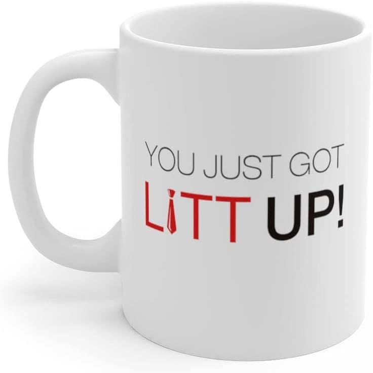 You Just Got Litt Up Ceramic Coffee Mug Hardcover Lawyer Suits Suit Tea Mug