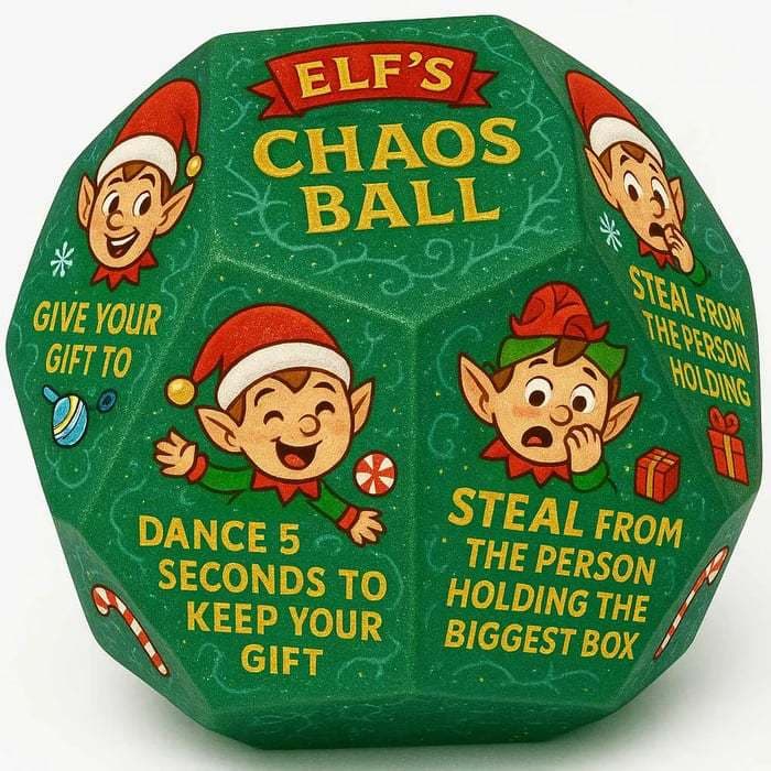 Cross-border Hilarious Christmas Gift Exchange Party Game Dice Christmas Dice