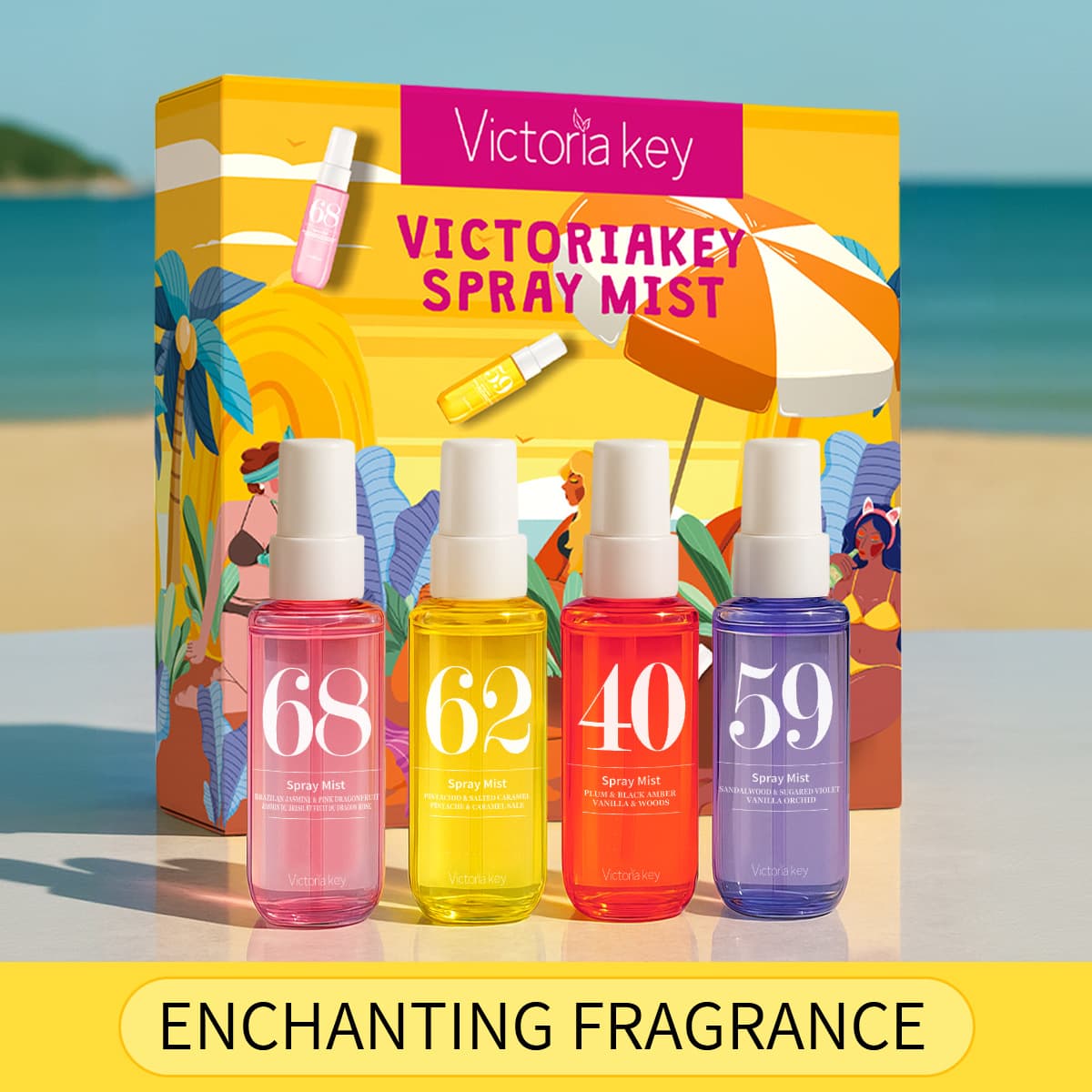 Amazon's best-selling alcohol-free perfume spray set, 40ml, hair and body fragrance spray combo pack