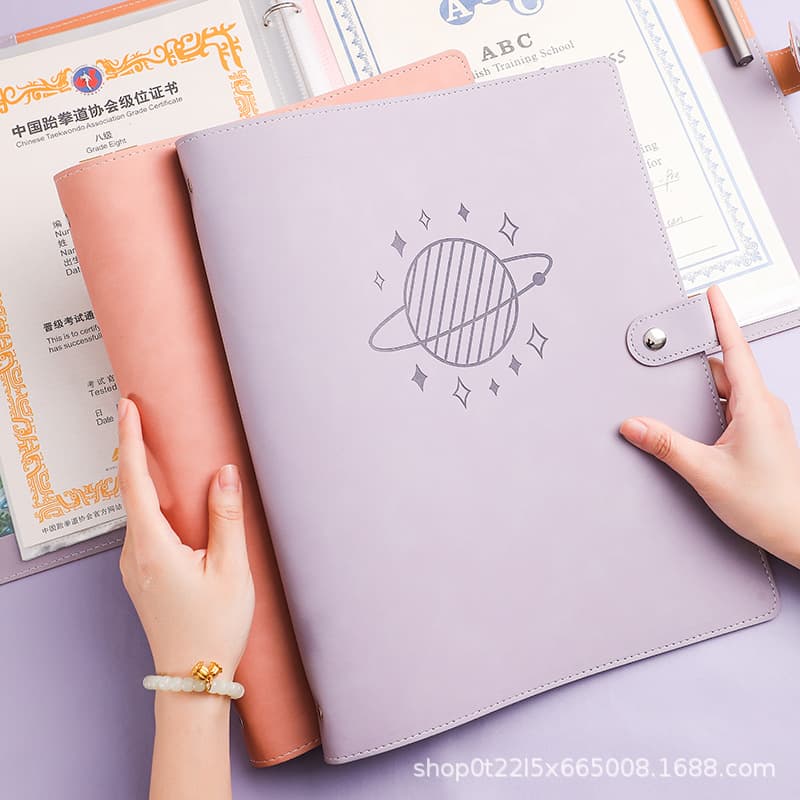 Universal A4 Transparent Insert Pregnancy Checkup Report Storage Album, Also Suitable for Student Certificate Collection