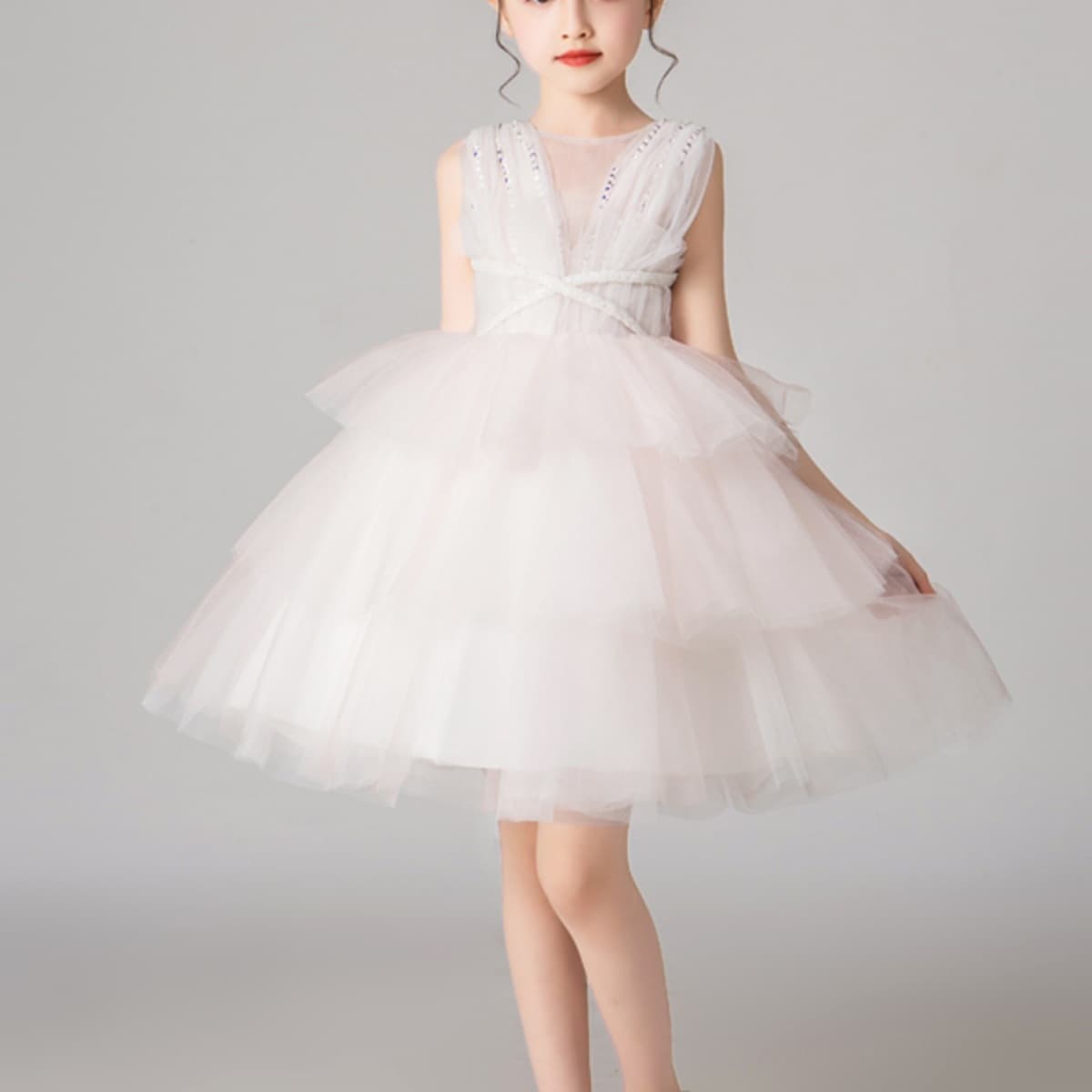 Children's Princess Dress for Girls, Flower Girl Wedding, Piano Performance Outfit, Summer Wedding Gown