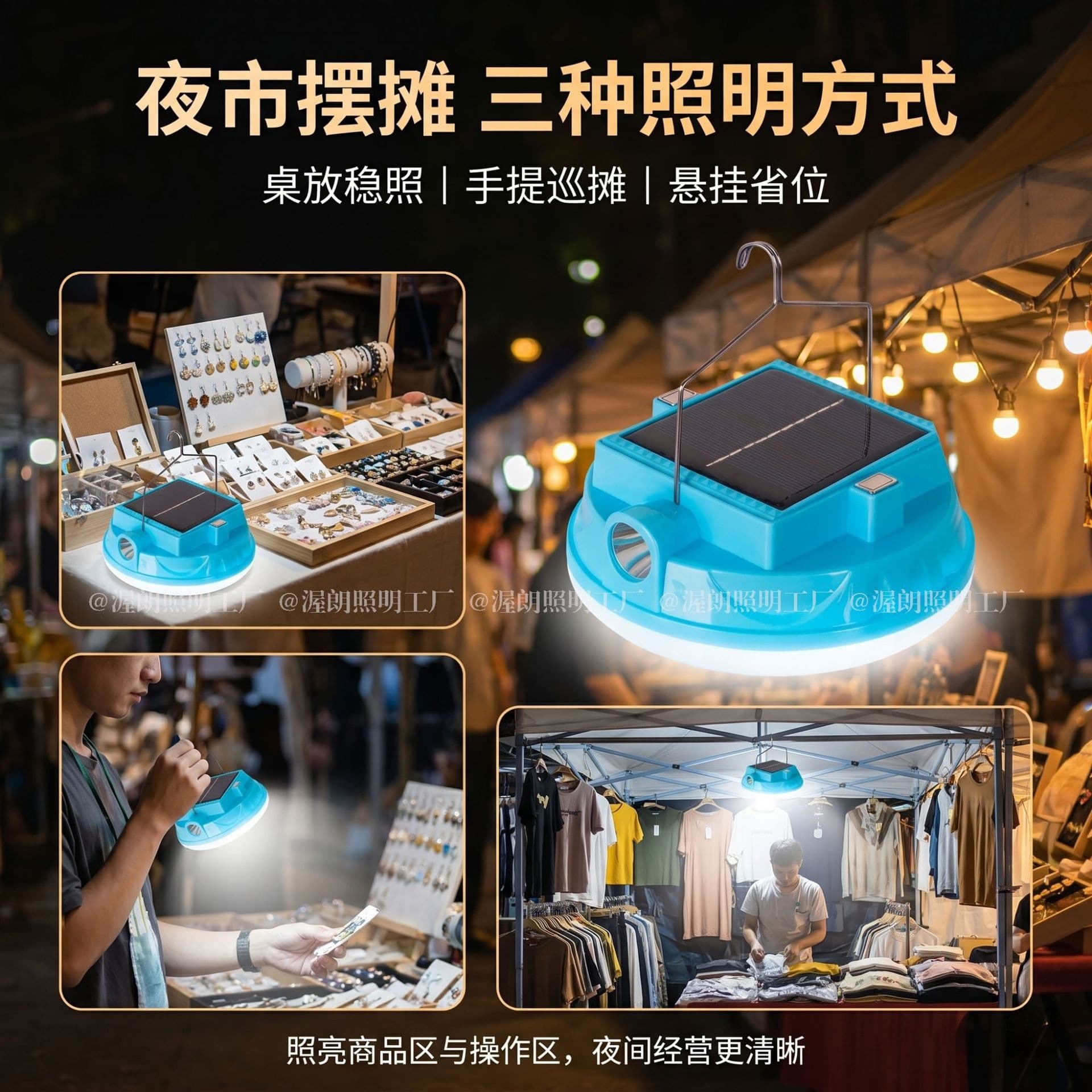 Cross-border Outdoor Camping Lantern Bread Charging Light Night Market Stall High Transparency High Brightness LED Lighting Home Emergency Light