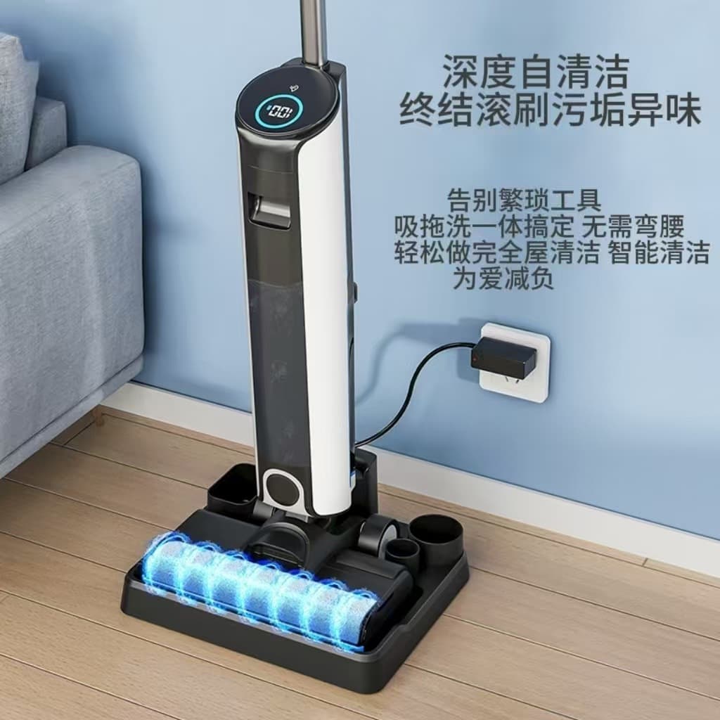 Cross-border Wireless Floor Washer Vacuum Mop All-in-One Home Vacuum Cleaner Self-Cleaning Floor Washer Sweep and Mop