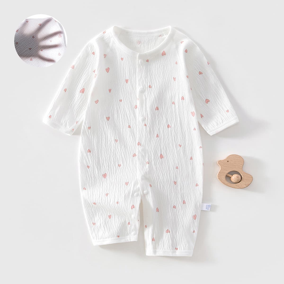 Summer Baby Onesie Thin Newborn Long Sleeve Air Conditioning Romper Baby Boy Girl Sleepwear Breathable Clothes