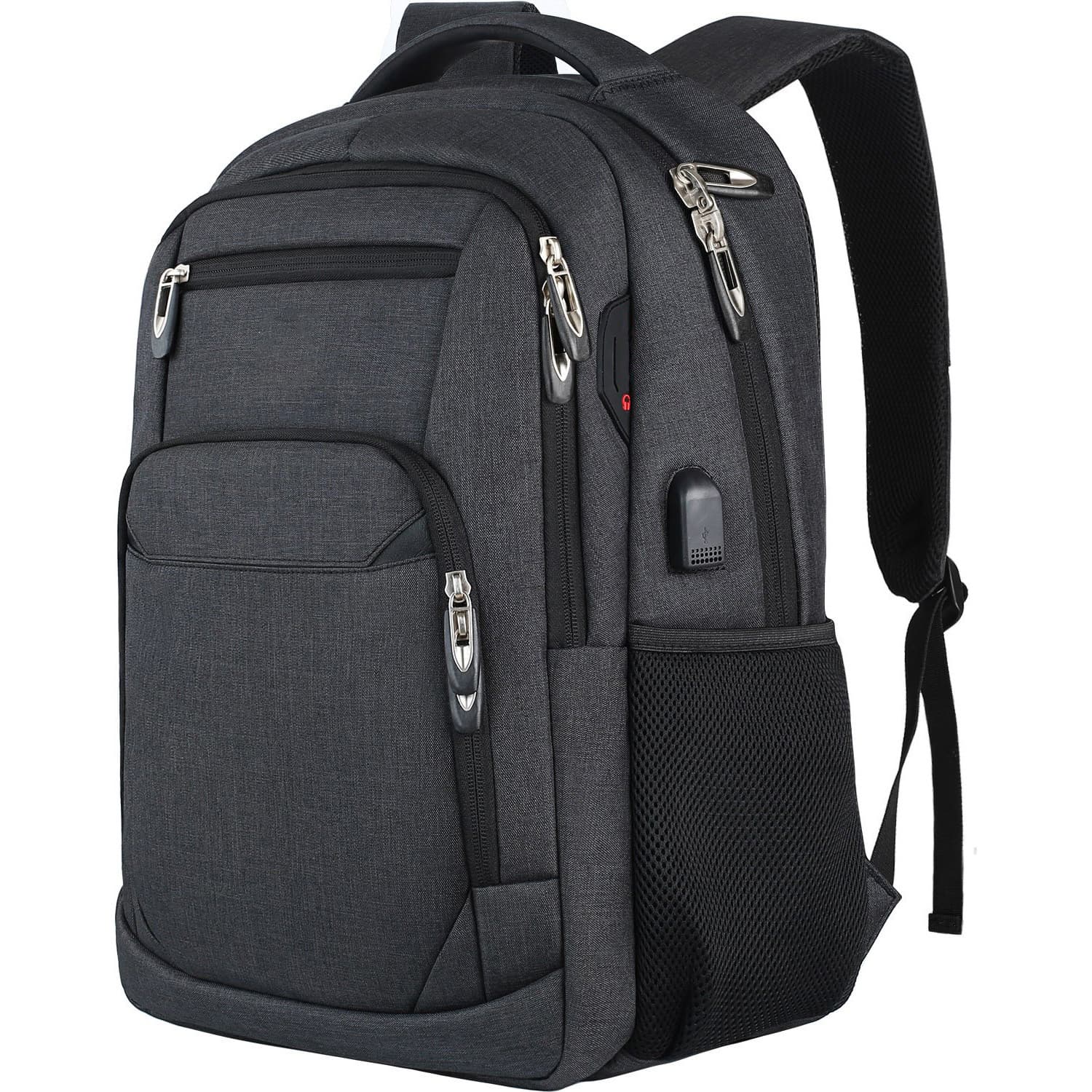 Large Capacity Business Travel Laptop Backpack Breathable Waterproof Anti-Theft Shockproof Men's Double Shoulder Bag
