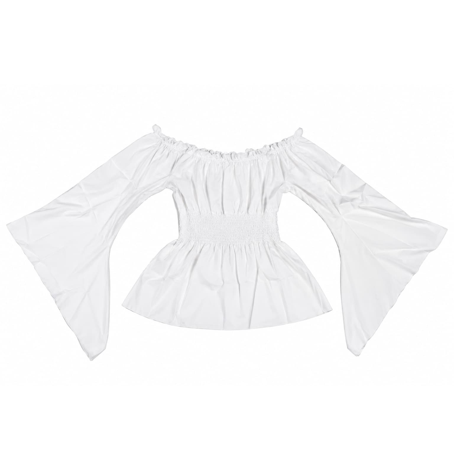 Medieval Bohemian Retro Off-Shoulder Top with Waist Belt and Long Skirt Women's Set Performance Costume