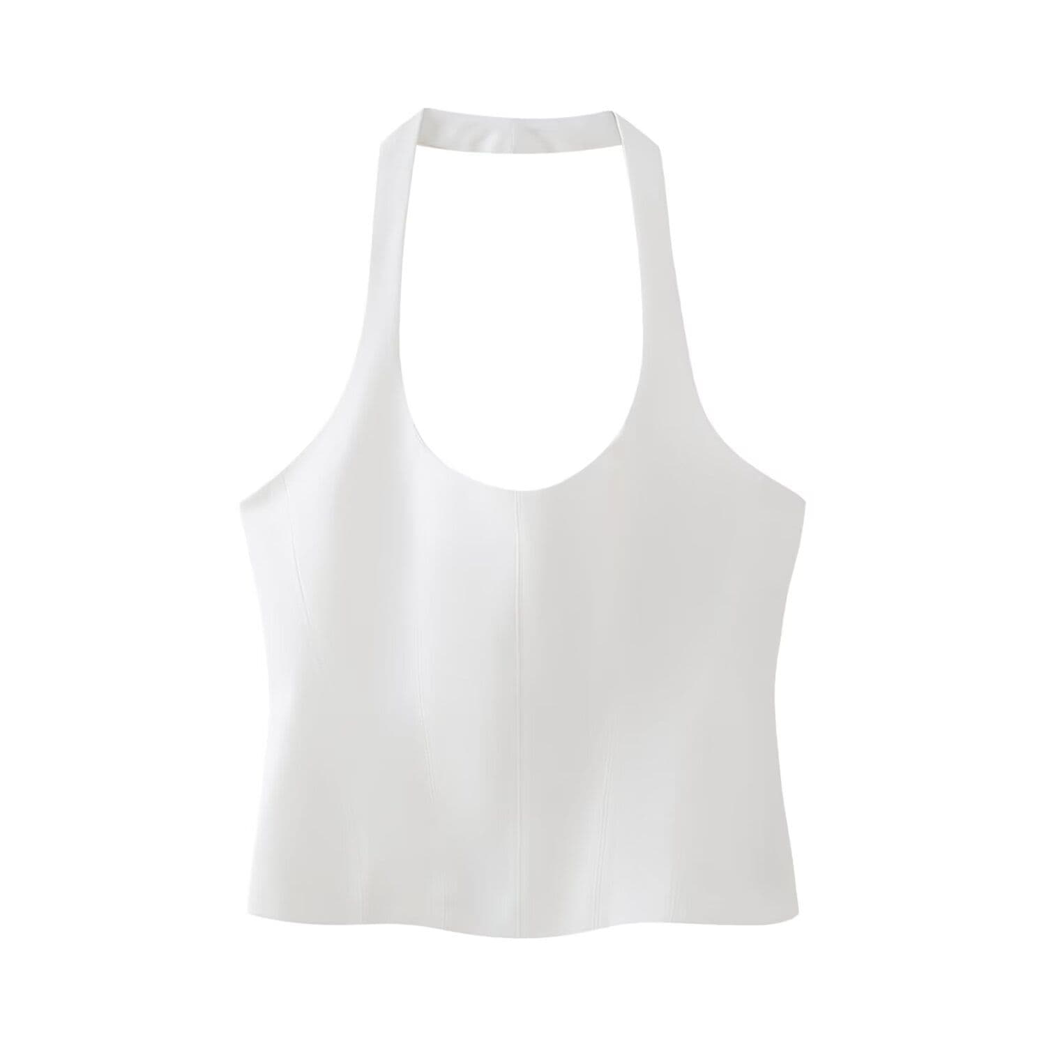 ZAWomen's Sexy Desire Aestheticslims Polyester Fiber Tank Top Strapless Halter Neck Summer 2024 New Arrival Off-The-Shoulder Inn