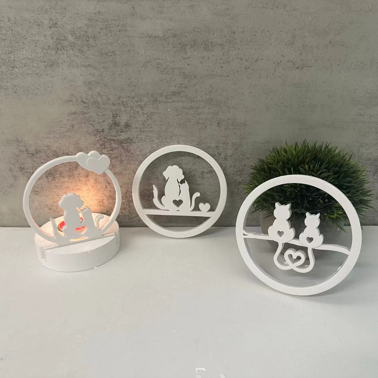 Ring Cat Dog Insert Mold Ring Cat Dog Pendant Decoration Mold Epoxy Resin Mold