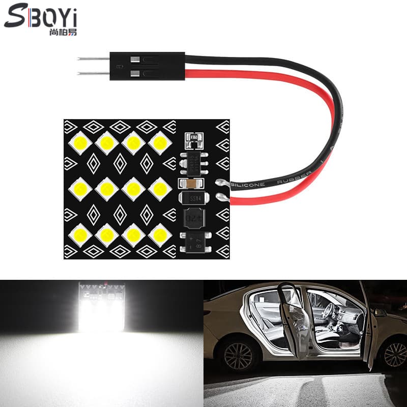 Car LED roof light room light 3030 12SMD 12-24V universal light panel reading light high brightness cabin light