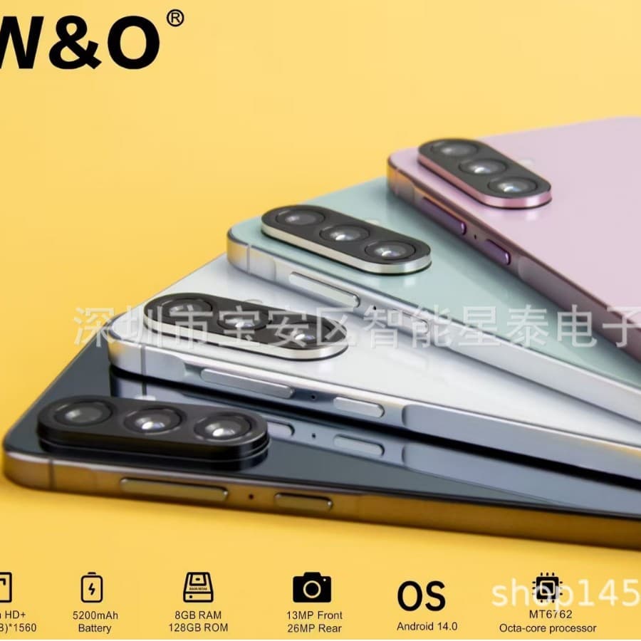 Cross-Border New A56 Smartphone A70 A50 Zero40 Hot50I I16Pro S25 Foreign Language Mobile Phone