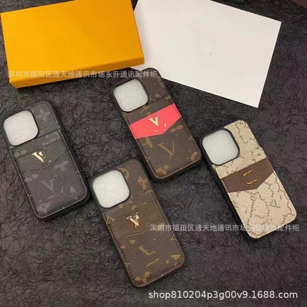 Luxurious Leather Up and Down Opening Card Holder Suitable for iPhone 16 Pro Max Mobile Phone Case Apple 15 Pro Protective Case