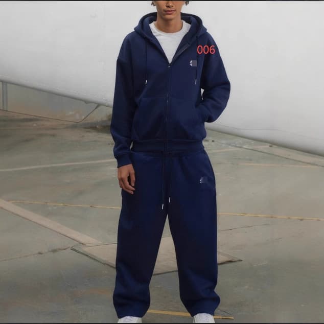 Cross-border Embroidery High Street Hip Hop Rap US Size Zip-up Sweatpants Casual Pants Men Women Wholesale