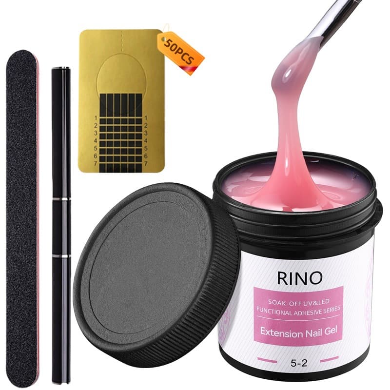4-in-1 5-2 nail painless construction extension gel high hardness shaping paper tray non-heating nude gel