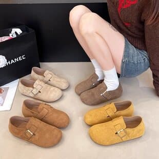 Full Wrap Birkenstock Shoes Flat Slip-On Single Shoes Women 2025 New Style Summer Autumn Ugly Cute Birkenstock Shoes Loafers