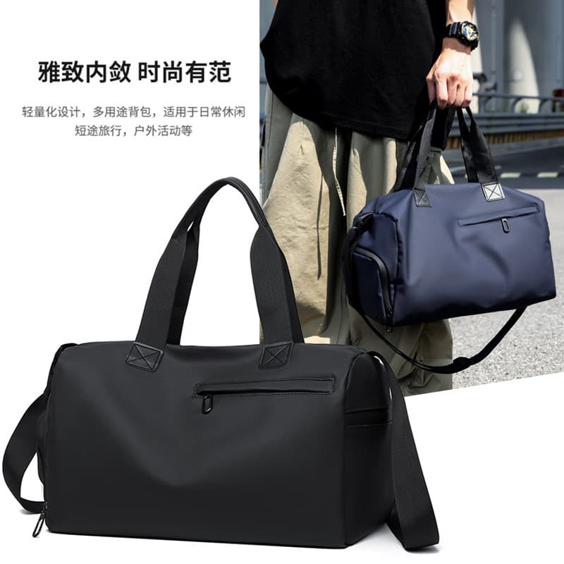 Cross-border Amazon Leather Travel Bag Wet-Dry Separation Sports Fitness Travel Backpack Unisex Travel Bag