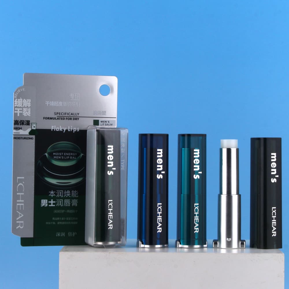 Leiqi Benrun Revitalizing Men's Lip Balm Moisturizing Anti-Dry Refreshing Hydrating Lip Care G074