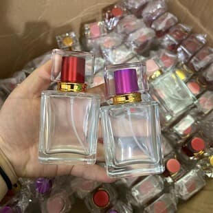 Wholesale 50ml Perfume Bottle Clear Glass Cosmetic Spray Bottle Niche DIY Perfume Bottle Refillable Perfume Bottle