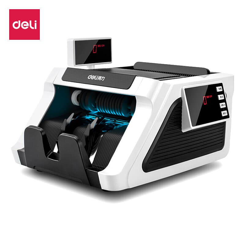 Deli 2170 banknote counter, intelligent cash register, banknote verification machine, portable commercial office fully automatic anti-counterfeiting point