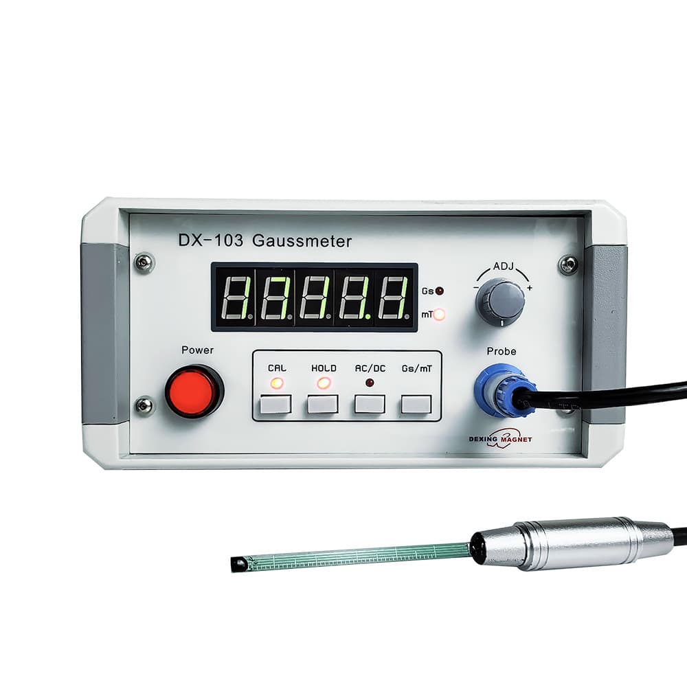 DX-103 Bench Gauss Meter for Measuring AC/DC Magnetic Fields, Radiation Fields, Residual Magnetism, and Earth's Magnetic Field