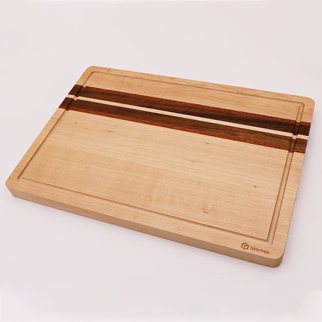 Wooden Cutting Board Kitchen Chopping Board for Cooked Food, Meat, Fruits, Vegetables Tray, Cheese, Snacks, Steak, Hard Maple Cutting Board