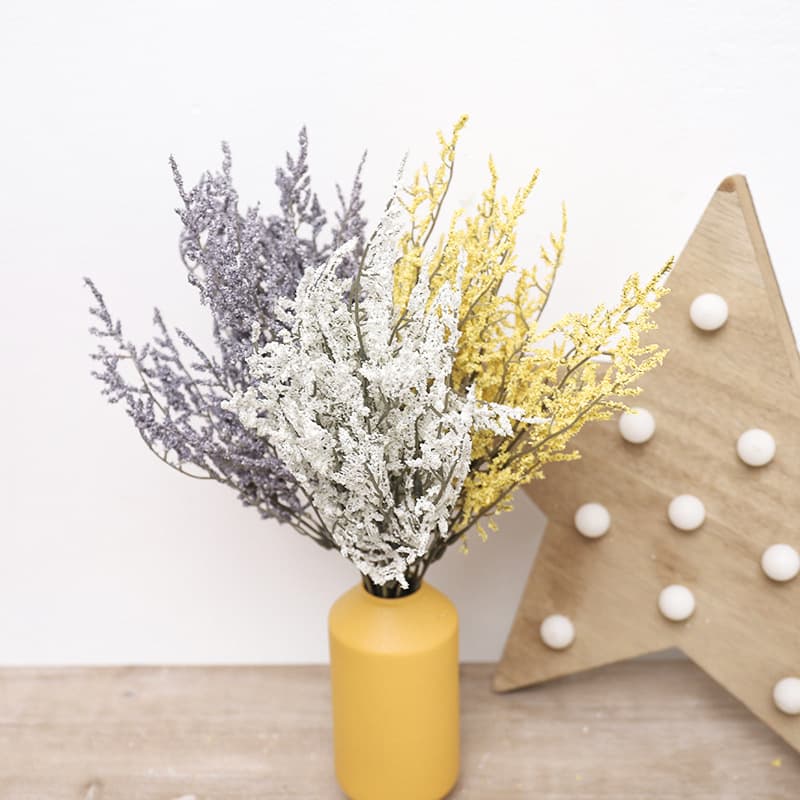 Artificial Lavender and Baby's Breath Bouquet for Desktop Decoration, Home Living Room Ornament, Wedding Photography Fake Flowers