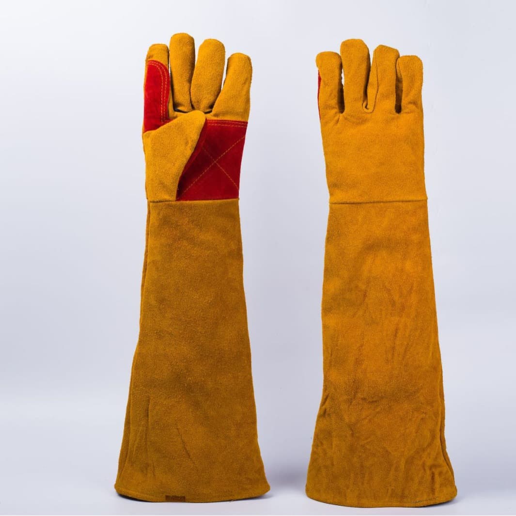 Manufacturer welding gloves, pet bite and scratch protection, dog heat-insulating welding 60CM gloves, bite-proof
