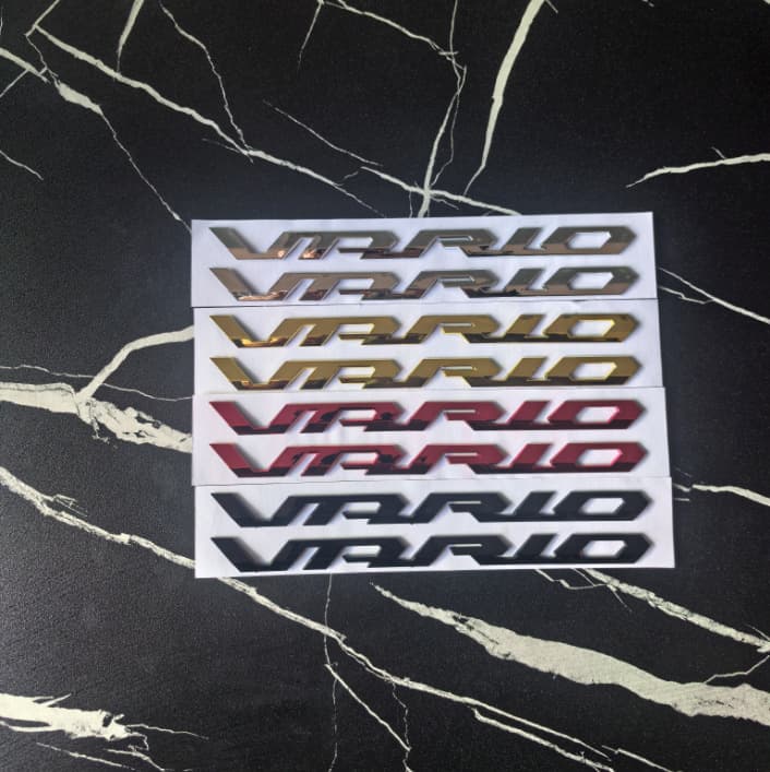 ABS Hard Motorcycle Emblem Chrome Plated Car Sticker Logo Plastic Side Body Letter Emblem Modification Sticker