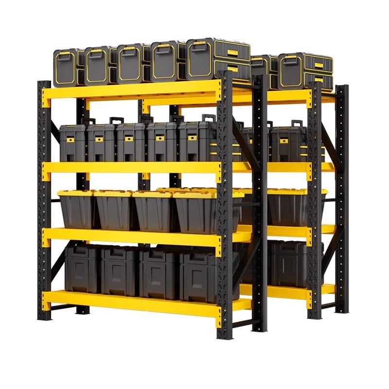 Medium Storage Rack 0.235 Cold Rolled Steel Thickened Adjustable Multi-Layer Shelving Warehouse Home Shelf Wholesale