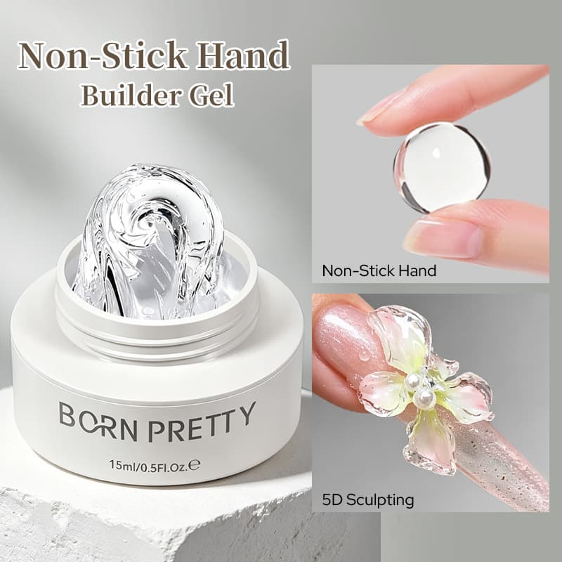 BORN PRETTY Cross-border Nail Art 3D Sculpting Gel, Multi-functional Non-stick Extension Gel Polish