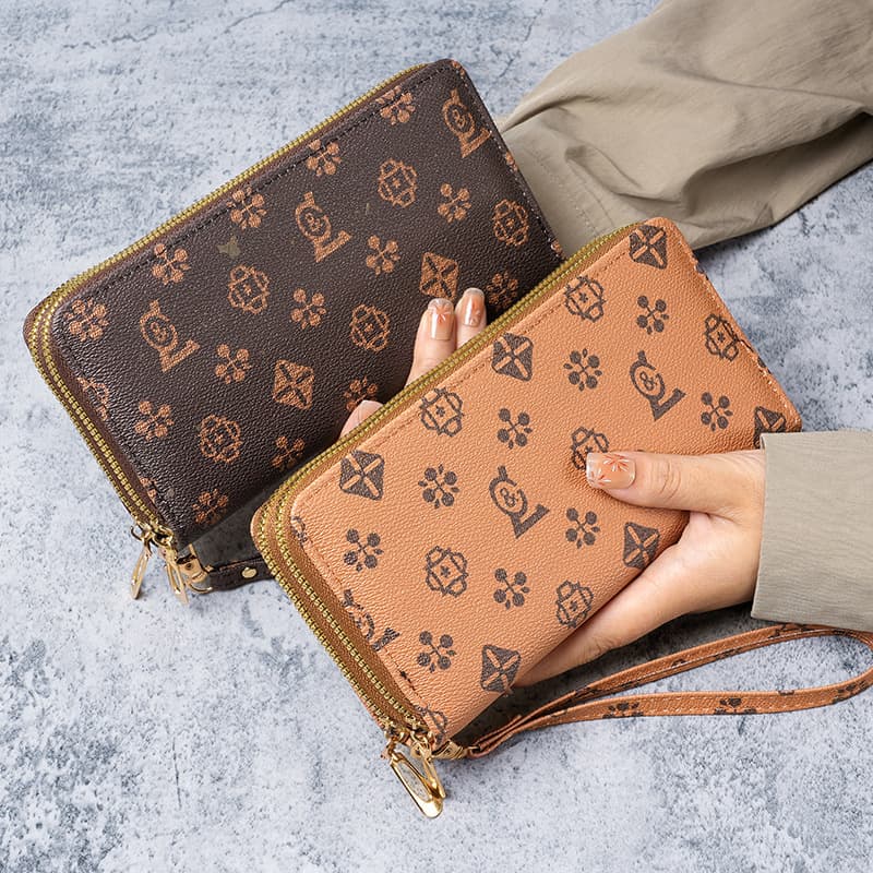 Women's Wallet 2024 New Long Style Fashion Double Layer Zipper Large Capacity Purse