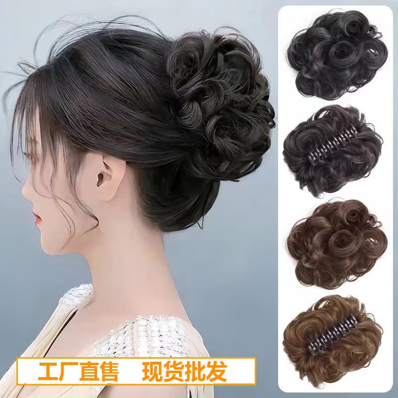 European and American Hair Clip Bun Hairpiece for Women, Voluminous Ponytail, Hair Bun Maker, Hair Clip Extension