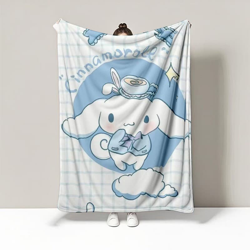 Sanrio Cartoon Blanket Milk Fleece Thick Throw Blanket Kids Cartoon Nap Blanket Student Nap Blanket Export