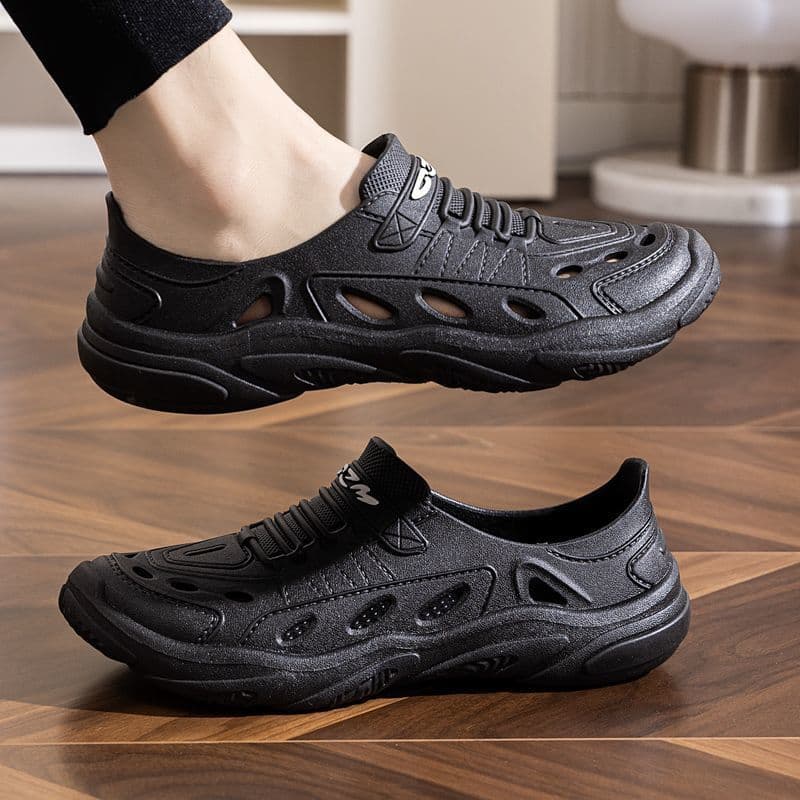 Croc shoes men's summer outer wear non-slip breathable new fashion sports waterproof and odor-resistant thick-soled wear-resistant beach shoes