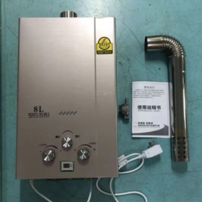 Cross-border Export Gas Water Heater 8L Auto Constant Temperature Instant Hot Natural Gas LPG Forced Exhaust