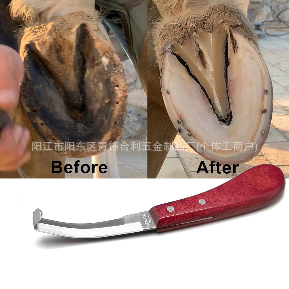 Cross-border Stock Horse, Cattle, Sheep Hoof Trimming Tool Durable Double-Edge Hoof Knife HOOF KNIFE