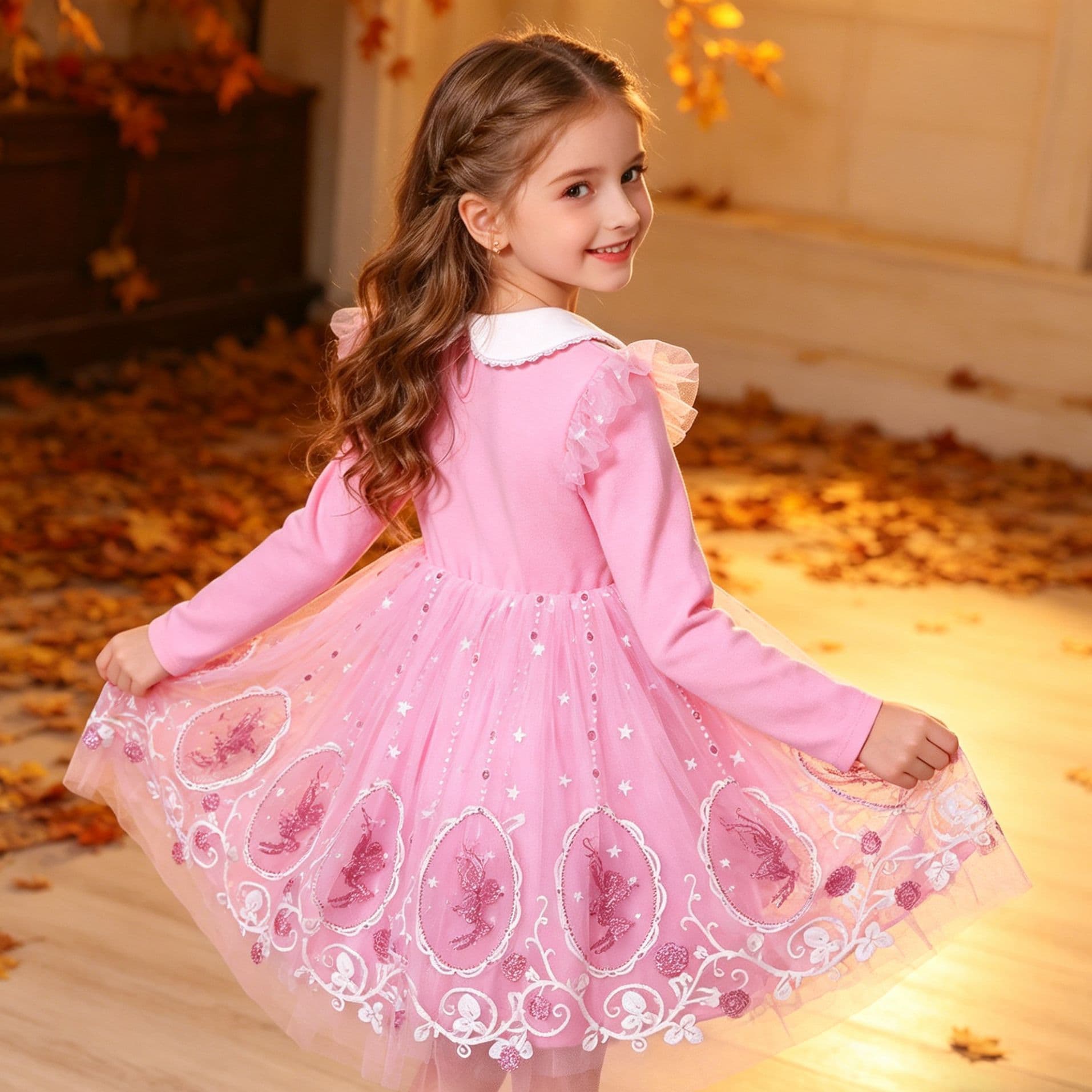 Factory wholesale Elsa princess dress for girls, Frozen-themed, children's birthday party dress for Children's Day